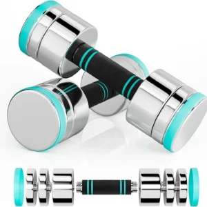 Ultracompact & Adjustable Chrome Dumbbell