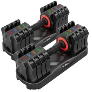 Adjustable Dumbbells with Anti-Slip Handle