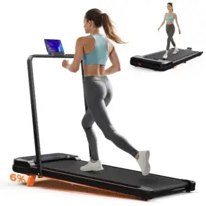 Climbing Treadmill with Handrail Handle Bar