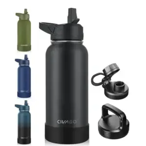 Insulated Stainless Steel Water Bottle With Straw